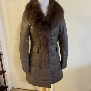 Stunning & Unique leather and fur Jacket